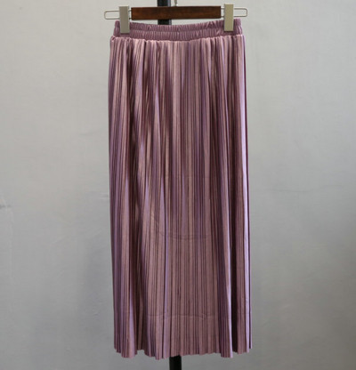 Fusta lunga plisata de dama in diferite culori cu talie elastica
