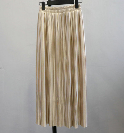 Fusta lunga plisata de dama in diferite culori cu talie elastica