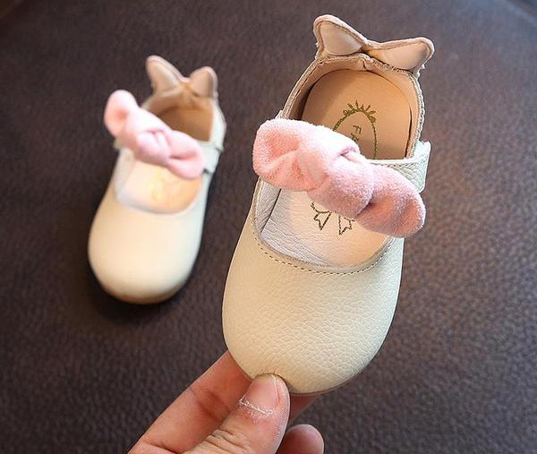 Sandale copii moderne pentru fete cu panglici in doua culori