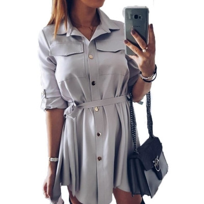 Rochie eterica de dama actuala cu curea in diferite culori