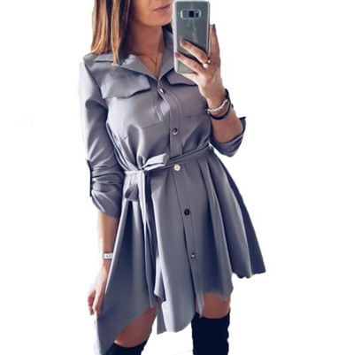 Rochie eterica de dama actuala cu curea in diferite culori