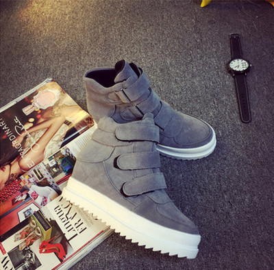 Tenisi casual dama cu platforma interioara si autocolante in trei culori