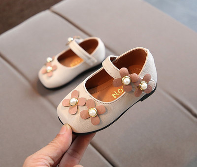 Sandale pentru copii elegante pentru fete cu motiv floral in doua culori