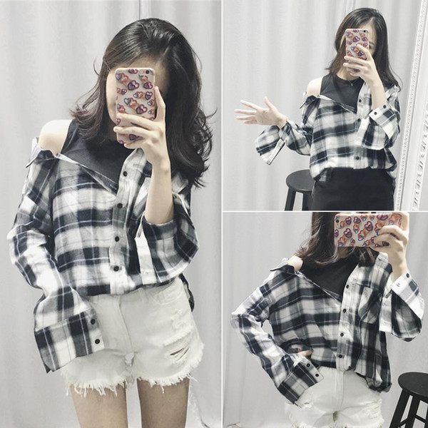 Дамска широка риза с дълъг подвиващ се ръкав