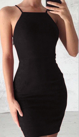 Спортно-елегантна дамска рокля с тънки презрамки в много цветове