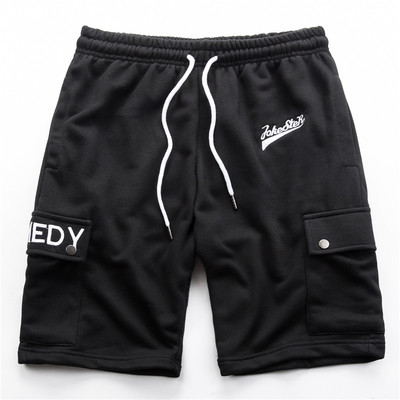 Къси мъжки панталони с връзки и джобове в различни цветове