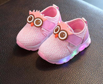Unisex άνετα παιδικά αθλητικά παπούτσια σε γκρι, μαύρο και ροζ χρώμα