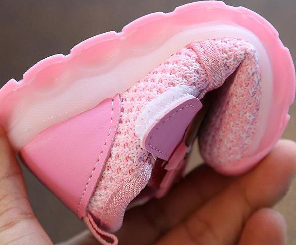 Ежедневни удобни детски маратонки унисекс с апликация в сив, черен и розов цвят 