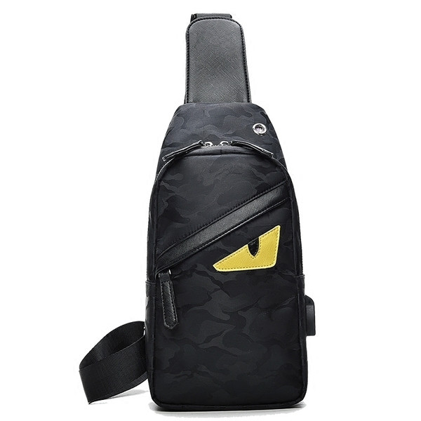 Geantă de umăr pentru bărbați cu imprimeu color