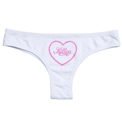 Fekete-fehér női bikini felirattal