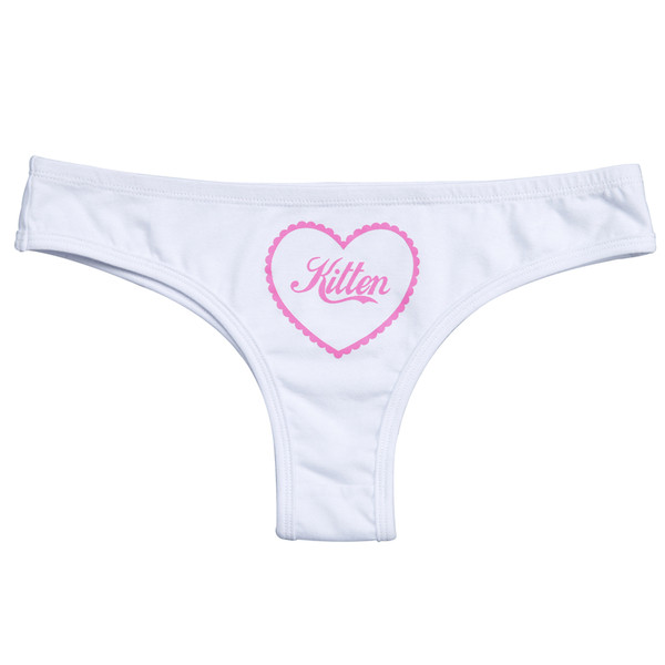 Дамски бикини в черен и бял цвят с надпис