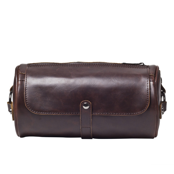 Μικρή ρετρό ανδρική τσάντα με λεπτό ιμάντα ώμου σε δύο χρώματα