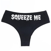 Fekete-fehér női bikini felirattal