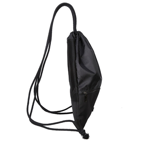 Мъжка спортна чанта с тънки презрамки в черен цвят