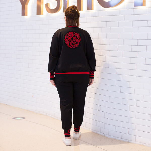 Спортен дамски екип от 3 части,подходящ за ежедневие в два цвята