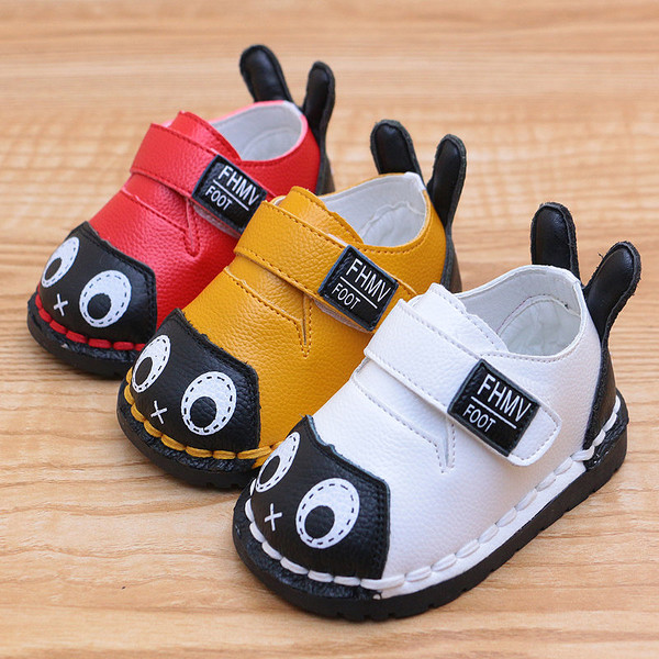 Pantofi copii pentru fete si baieti cu animatie 3D cu autocolante in trei culori