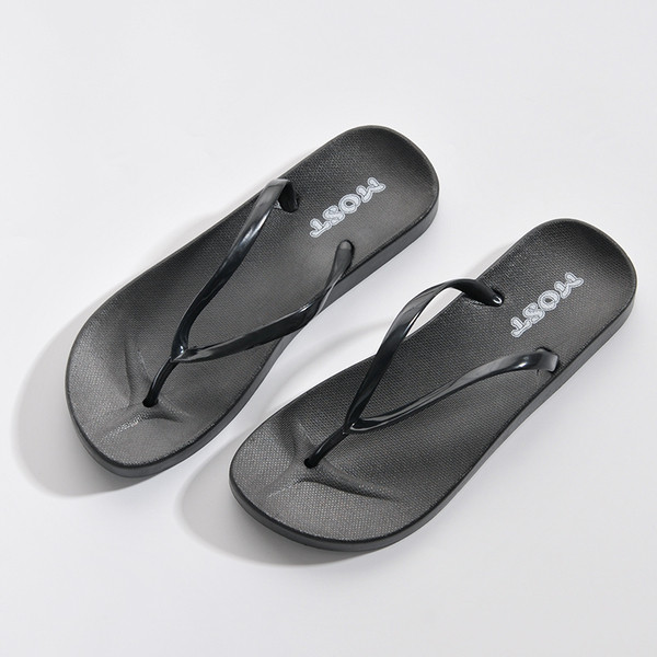 Ежедневни дамски чехли през пръсти в бял и черен цвят 