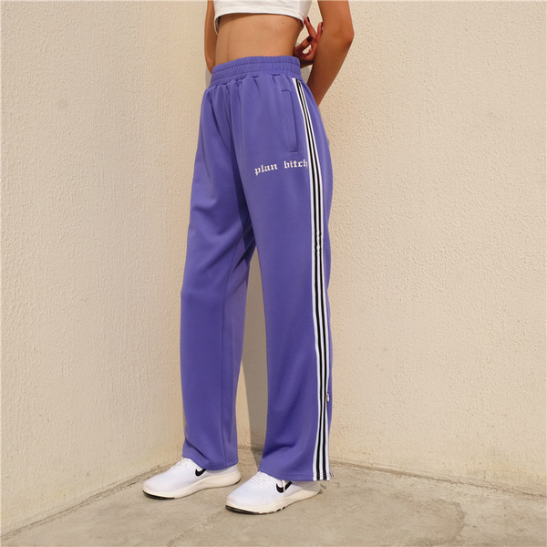 Спортно-ежедневен дамски панталон с кант 