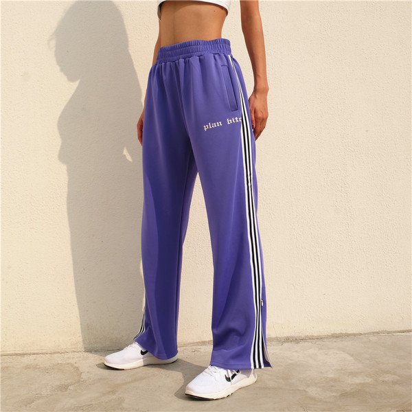 Спортно-ежедневен дамски панталон с кант 