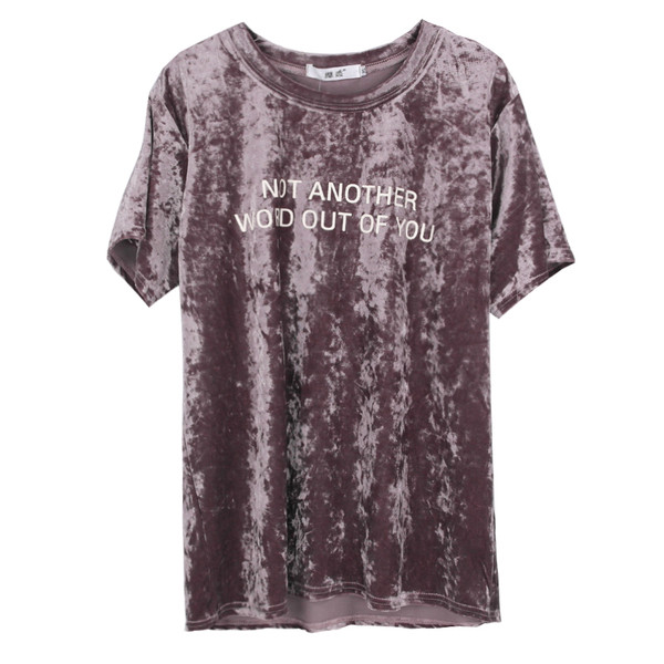 Bluza de dama eleganta din catifea cu maneci 3/4 in mai multe culori - marimi mari