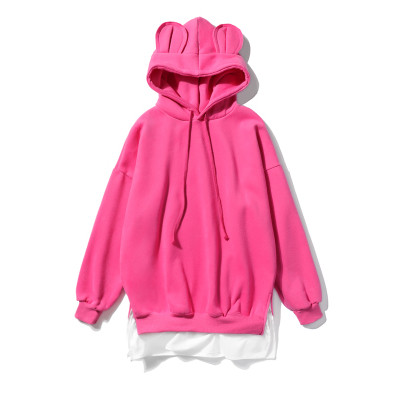 Hanorac de dama lat cu gluga in mai multe culori