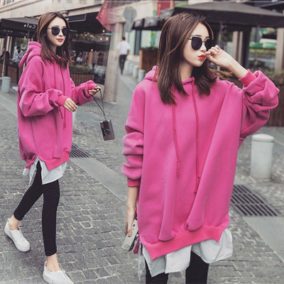 Hanorac de dama lat cu gluga in mai multe culori