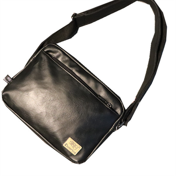 Stílusos férfi eco-bőr táska hosszú füllel, mindennapi használatra