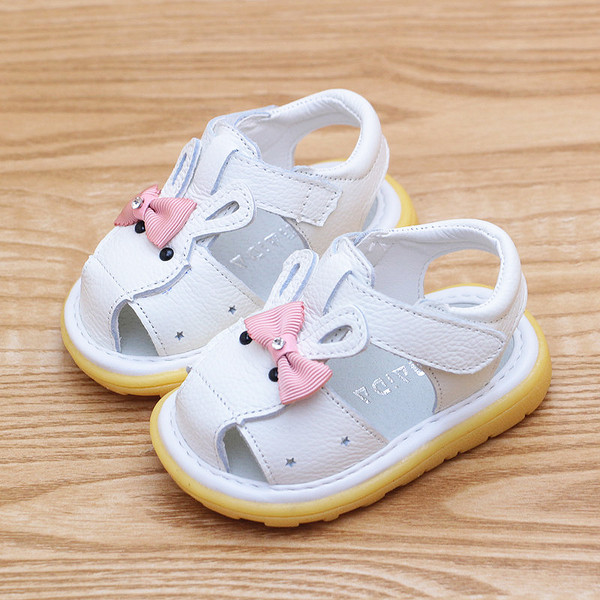 Καλοκαιρινά σανδάλια για κορίτσια με κορδέλα σε δύο χρώματα