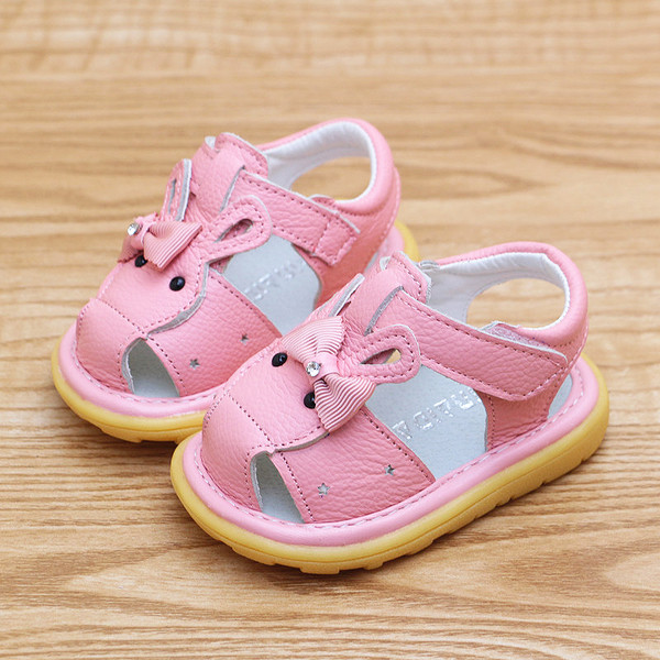 Καλοκαιρινά σανδάλια για κορίτσια με κορδέλα σε δύο χρώματα