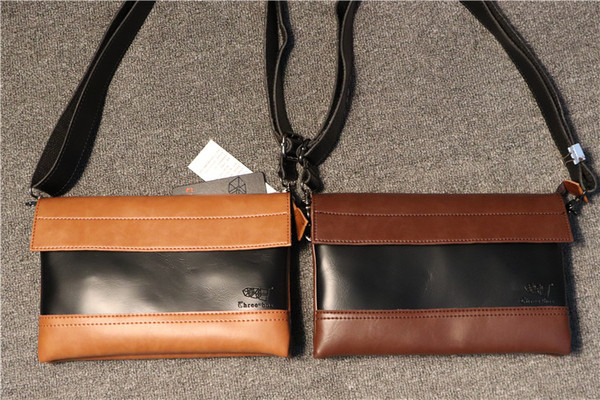 Geantă clutch pentru bărbați în două culori, potrivită pentru utilizarea de zi cu zi