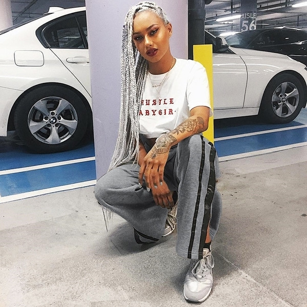 Αθλητικά γυναικεία παντελόνια freestyle σε γκρι χρώμα