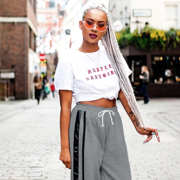 Αθλητικά γυναικεία παντελόνια freestyle σε γκρι χρώμα