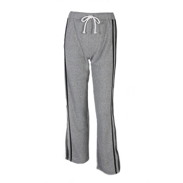 Αθλητικά γυναικεία παντελόνια freestyle σε γκρι χρώμα
