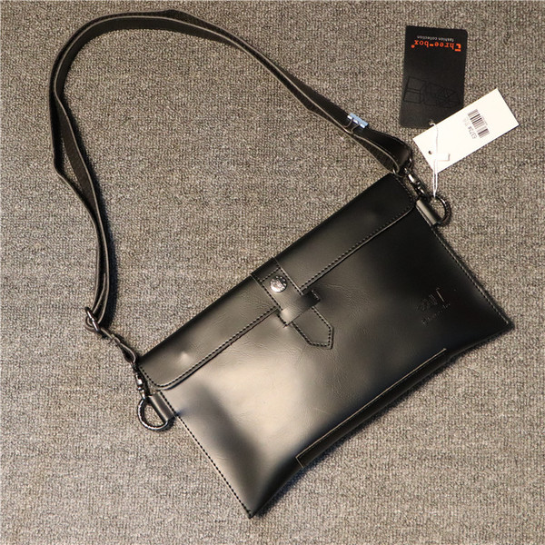 Geantă clutch bărbătească elegantă din imitație de piele în două culori