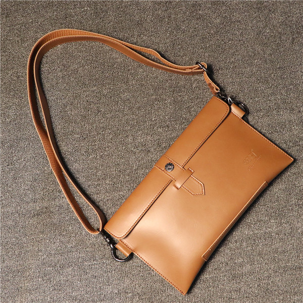 Geantă clutch bărbătească elegantă din imitație de piele în două culori