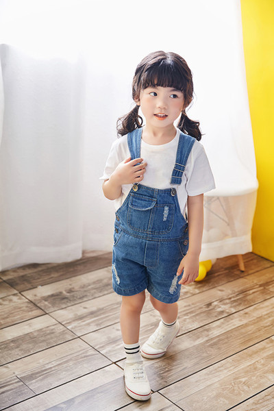 Salopeta de vara pentru copii cu bretele si buzunare reglabile