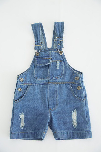 Salopeta de vara pentru copii cu bretele si buzunare reglabile