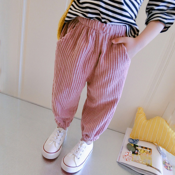 Blugi pentru copii cu buzunare pentru fata in trei culori