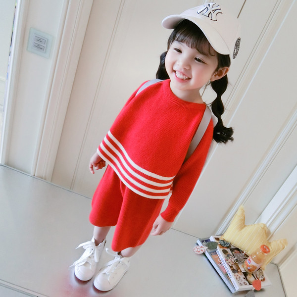 Costum copii din doua piese pentru fete in trei culori