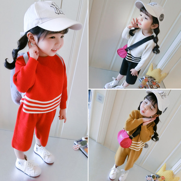 Costum copii din doua piese pentru fete in trei culori