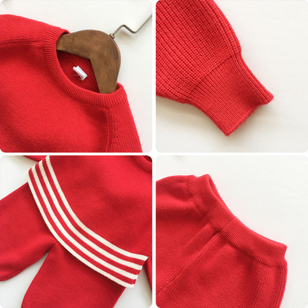 Costum copii din doua piese pentru fete in trei culori