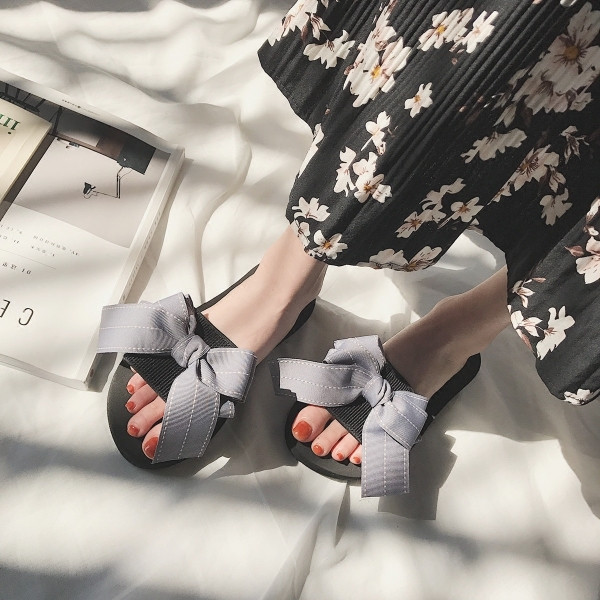 Papuci casual dama cu panglica in mai multe culori