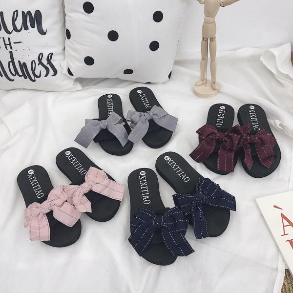 Papuci casual dama cu panglica in mai multe culori