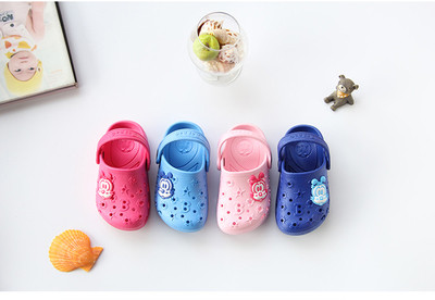 Summer children`s slippers for girls and boys suitable for everyday use in several colors