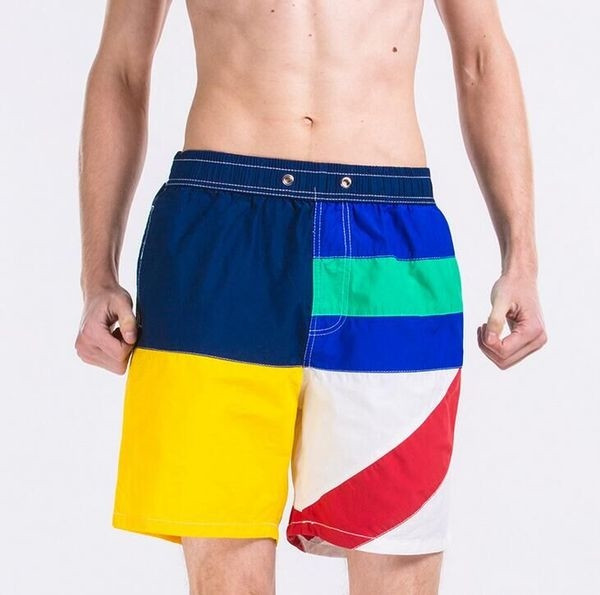 Pantaloni scurți colorați pentru bărbați, cu buzunare și cravate