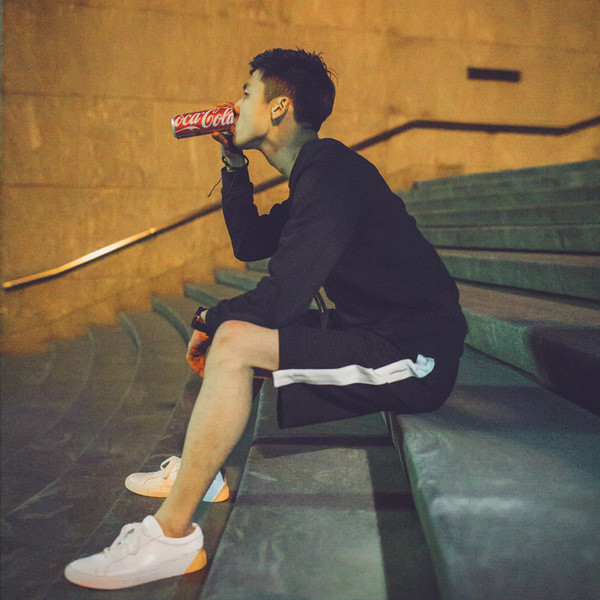 Sport - pantaloni scurți casual pentru bărbați în negru