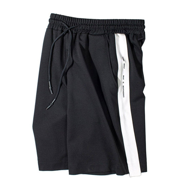 Sport - pantaloni scurți casual pentru bărbați în negru