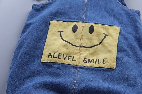 Salopeta unisex pentru copii cu imprimeu color si napdis