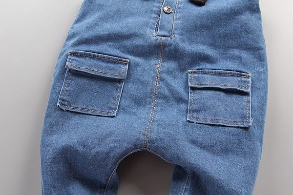 Salopeta unisex pentru copii cu imprimeu color si napdis