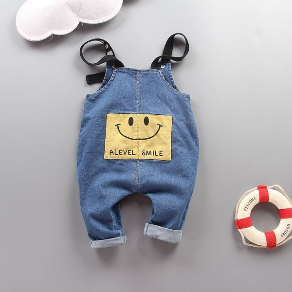 Salopeta unisex pentru copii cu imprimeu color si napdis